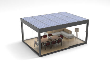 pergola autoportante QBox Fisso fotovoltaico